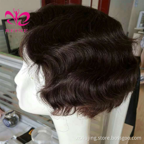 wholesale price 8a virgin brazilian short pixie human hair machine made wig, the best virgin hair vendor in china